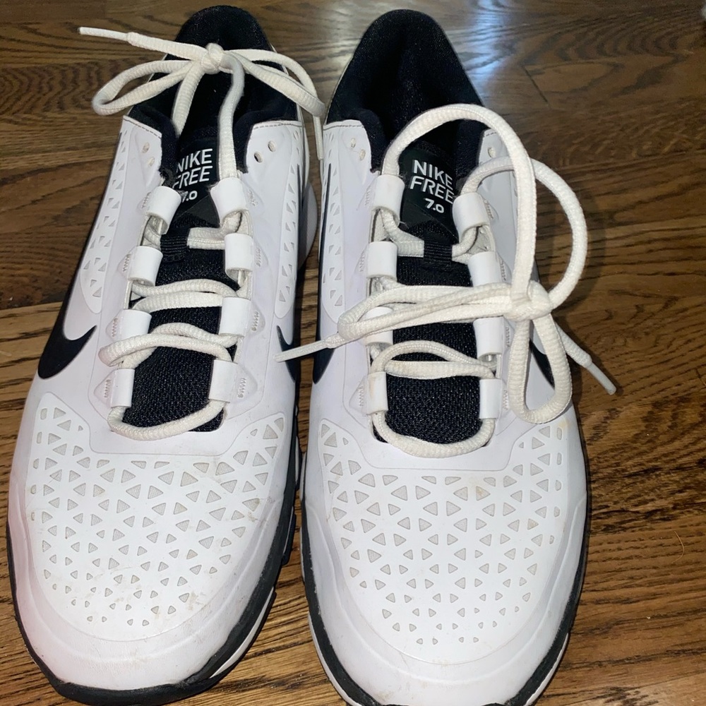 White and black Nike Tennis Shoes